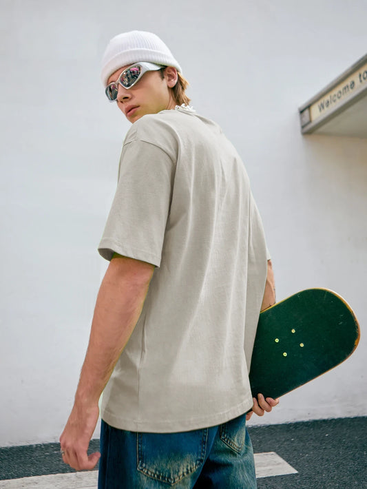 Oat-Beige Oversized t-Shirt