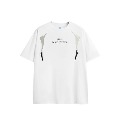 White Racing Print T-shirt